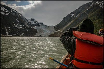 Approaching Davidson Glacier