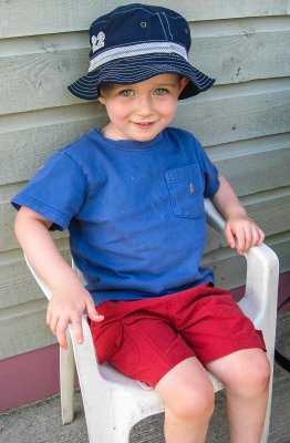 Small boy, Small Chair