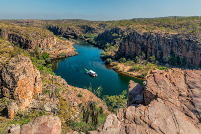 Katherine Gorge, Northern Territory. Early Spring, +37C
