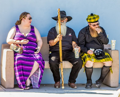 Relaxing at the Festival