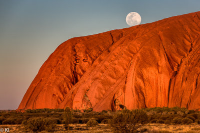 Blue Moon in Red Centre
