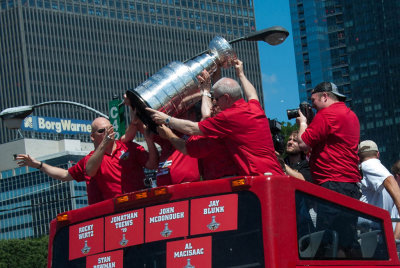 3rd Place Hoisting The Championship Trophy by Phydoux