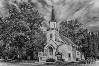 Small Town USA in B&W