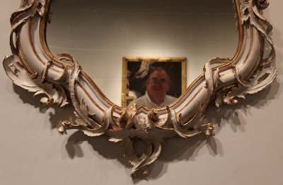 Famous Painting Reflected in an Antique Mirror