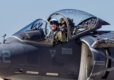 Peeking out of the Harrier