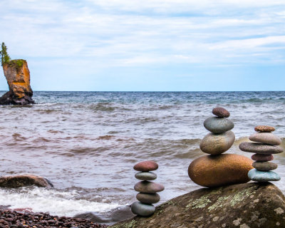 Balanced Rocks at Lake Superior