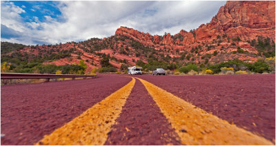 A Road in Kolob Canyons, Zion National Park