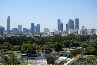 Tel Aviv Skyline seen from the Rabin Center