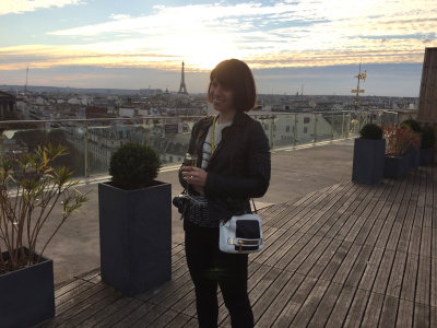 On the Printemps roof terrace