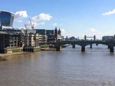 The Thames with Tower Bridge in the background