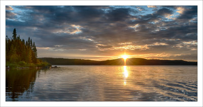 Grand lac Jourdain au coucher de soleil (juillet 2014)