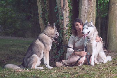 Sarah & the husky