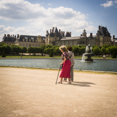 Balade colore au chateau de Fontainebleau.
