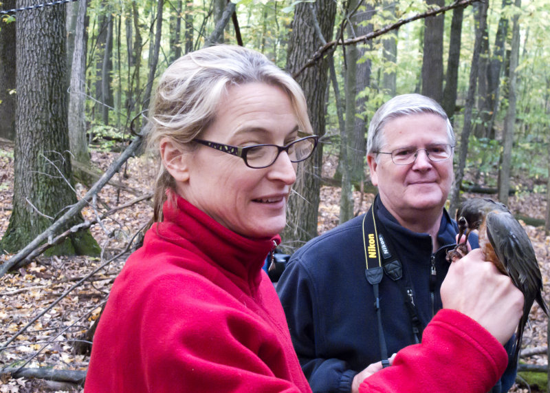 Dr. Jen Owen and American Robin