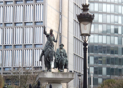 Off to Brussels: Statue of Don Quixote/Sancho Panza