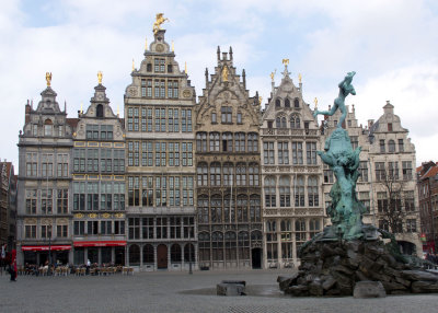 Guild houses on the Grote Markt in Antwerp