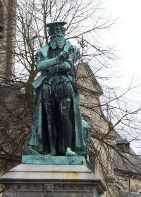 Statue of Mercator in his home town of Rupelmonde