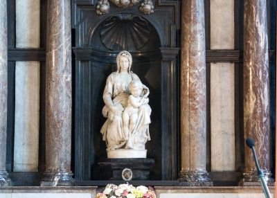 The Madonna of Bruges by Michelangelo (1501-1504); in the Church of Our Lady