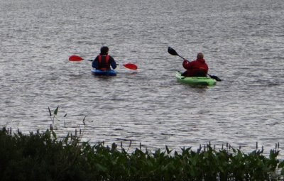 Jeffrey and Cara (kayaking in the rain)