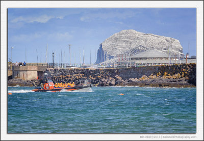 Bass Rock and Spiegeltent