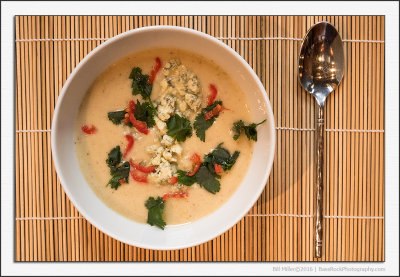 Roasted Cauliflower and Stilton Soup