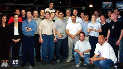 Groupe karting 2002 La gang / Souvenirs de Harris Corporation Montral