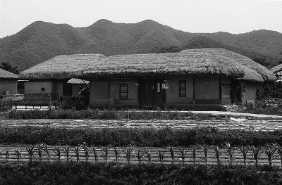 Straw Roofed House in Hahoe Village, Andong