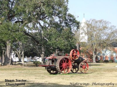 Acadia Parish - Churchpoint - steam tractor