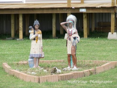 Lafayette Parish - rural Duson  - yard art 