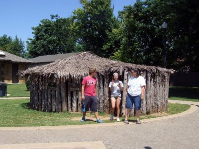 Bachi Blaze and Beth at the Choctaw Nation Welcome Center
