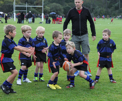 Toby's first game of Rugby - Rippa Rugby