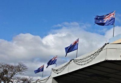 #22 - View of NZ Flags 'dancing'