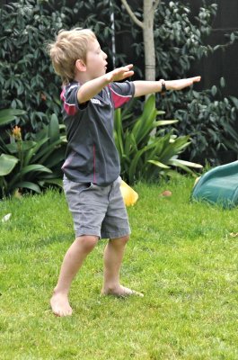 Toby doing the haka