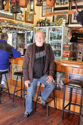 Gary inside the old Puhoi Pub