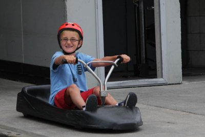 Zach on the Luge