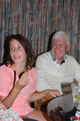 Hannah and her grandad, Peter