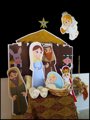 December in NZ means a variety of Nativity scenes