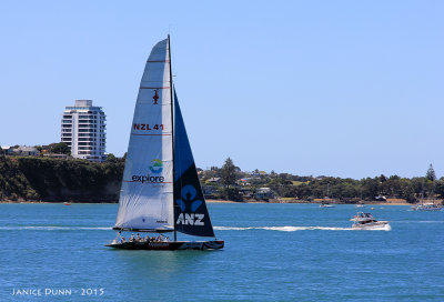 Special try-out on an Americas Cup Yacht.