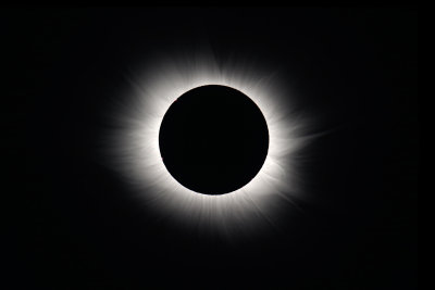 2015 Total Solar Eclipse - Enhanced Image created from 9 Exposures