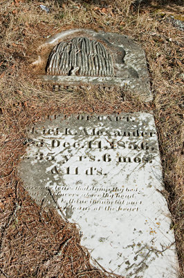 gravestone ~ Wife of Capt. Ezekiel A. Alexander