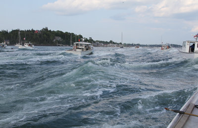 lobster boat wake