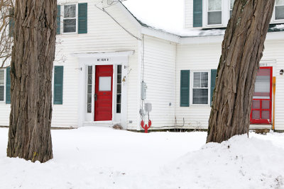 red doors and a lobster!