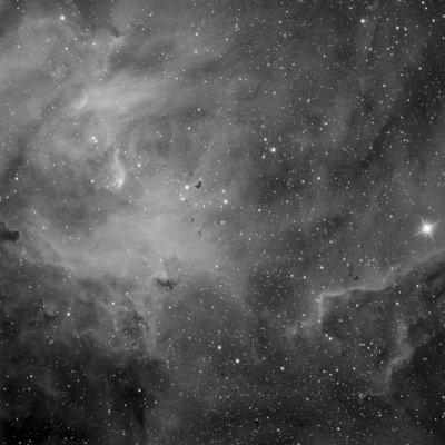IC 2944 - The Running Chicken Nebula in Ha