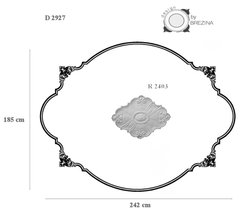 D 2927<br>aus L 2053<br>passende Rosette R 2403