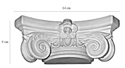 FSIo 12,5Ionisches Kapitellpassend für 12,5 cm Säule