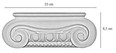 Io 14Ionisches Kapitellpassend fr 14 cm Pilaster