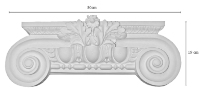 Io 27Ionisches Kapitellpassend fr 27 cm Pilaster