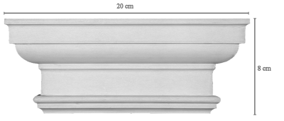 FDo 14Dorisches Kapitellpassend fr 14 cm Pilaster