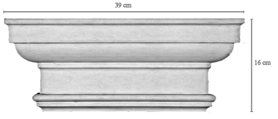 FDo 27Dorisches Kapitellpassend fr 27 cm Pilaster