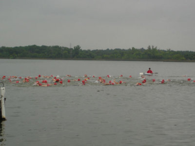 The Red Swim Caps!